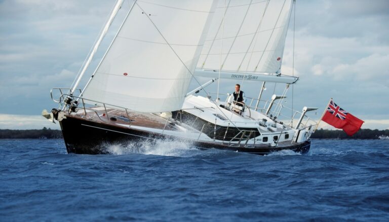 Bluewater cruising vessel at the world cruising club weekend